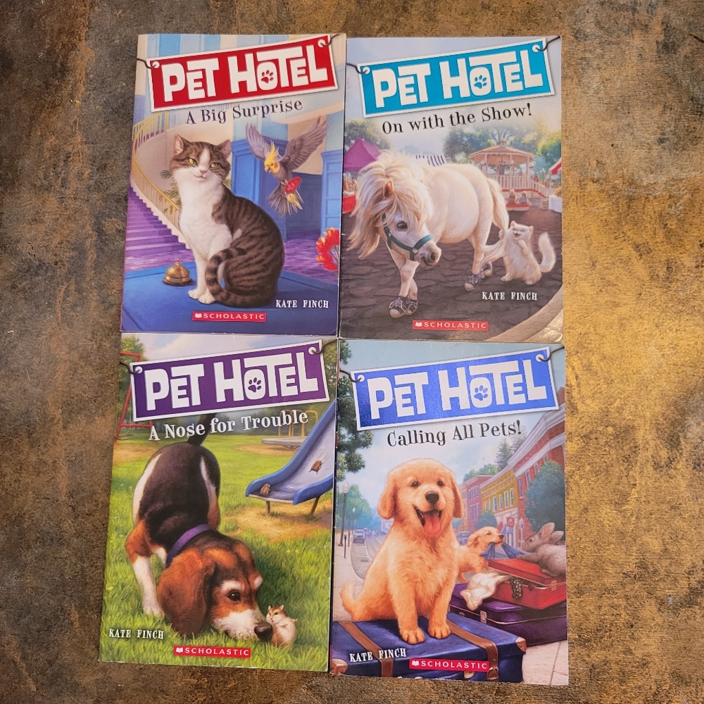 Scholastic PET HOTEL Book Series By Kate Finch. EUC. Set Of 4